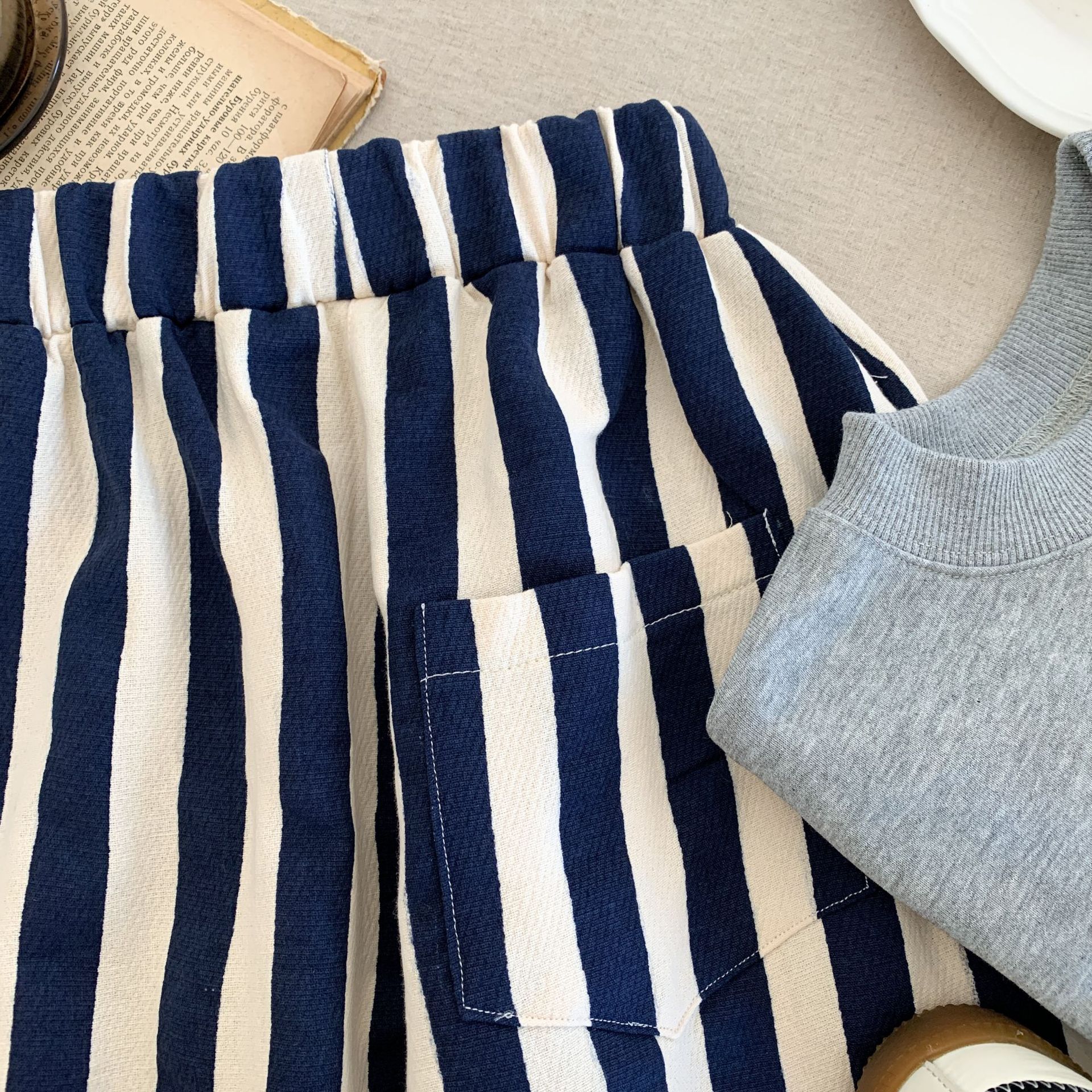 Kids Vertical Stripe Pants