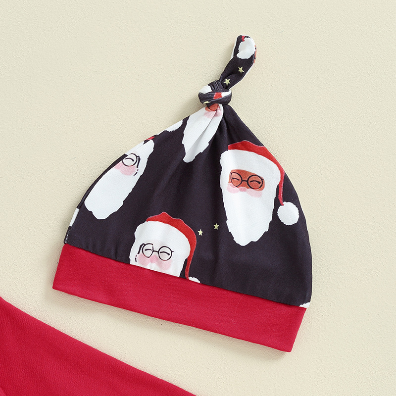 Baby Christmas Pattern Onesie 3-Piece Set