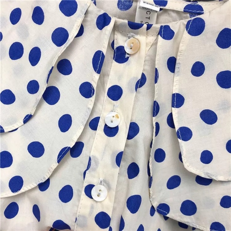 2-Piece Baby Toddler Girls Polka Dot Top Jeans Set
