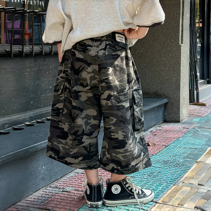 Baby Toddler Boys' Camouflage Workwear 5-Inch Pants