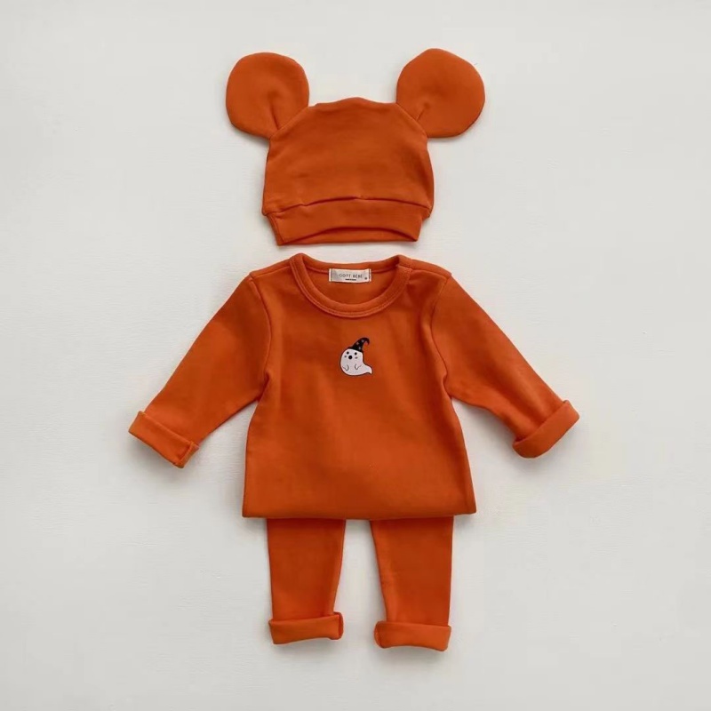 2-Piece Baby Halloween Spooky Ghost Print Set