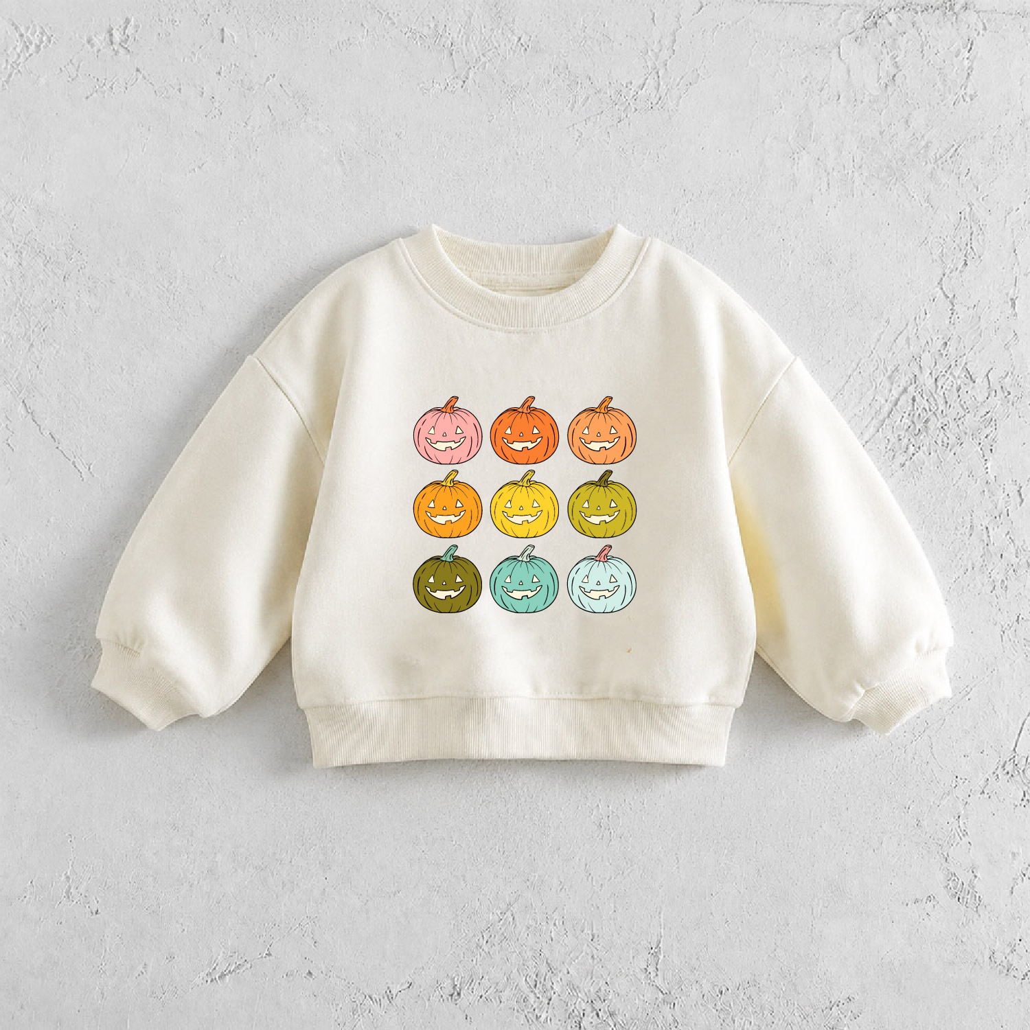 Baby & Kids Colorful Pumpkin Pattern Sweatshirt