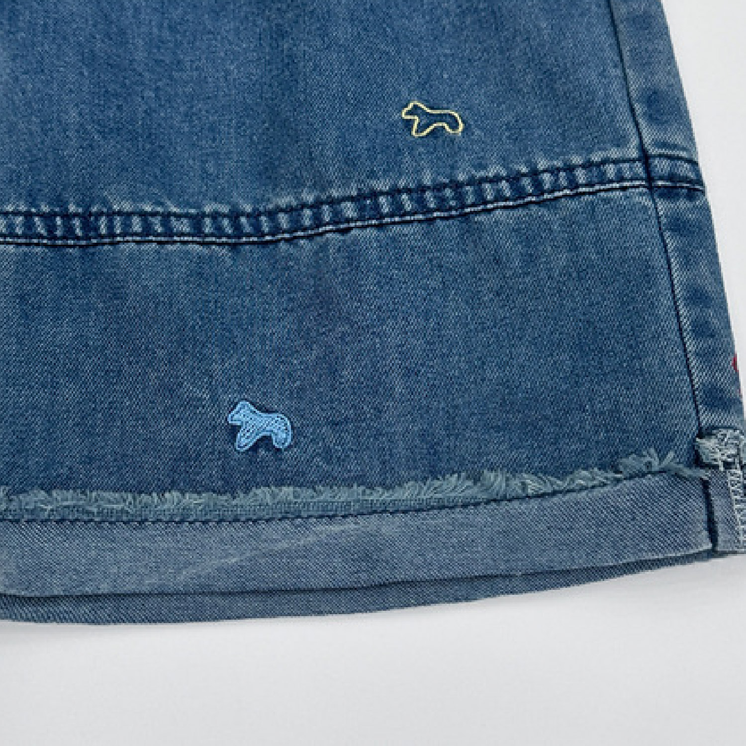 Baby& Kid Pony Embroidered Jeans