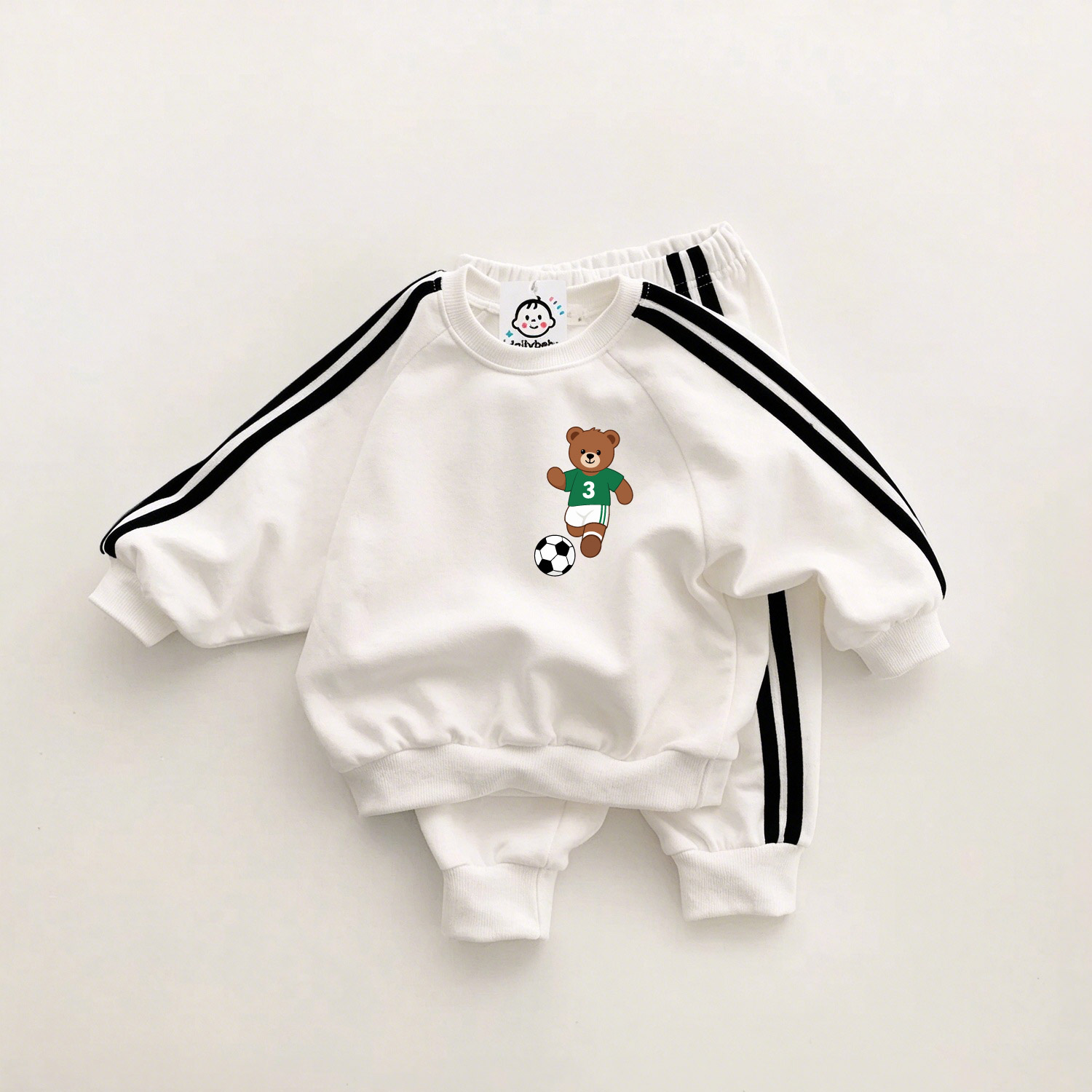 Baby Bear Soccer Sweatshirt Sets