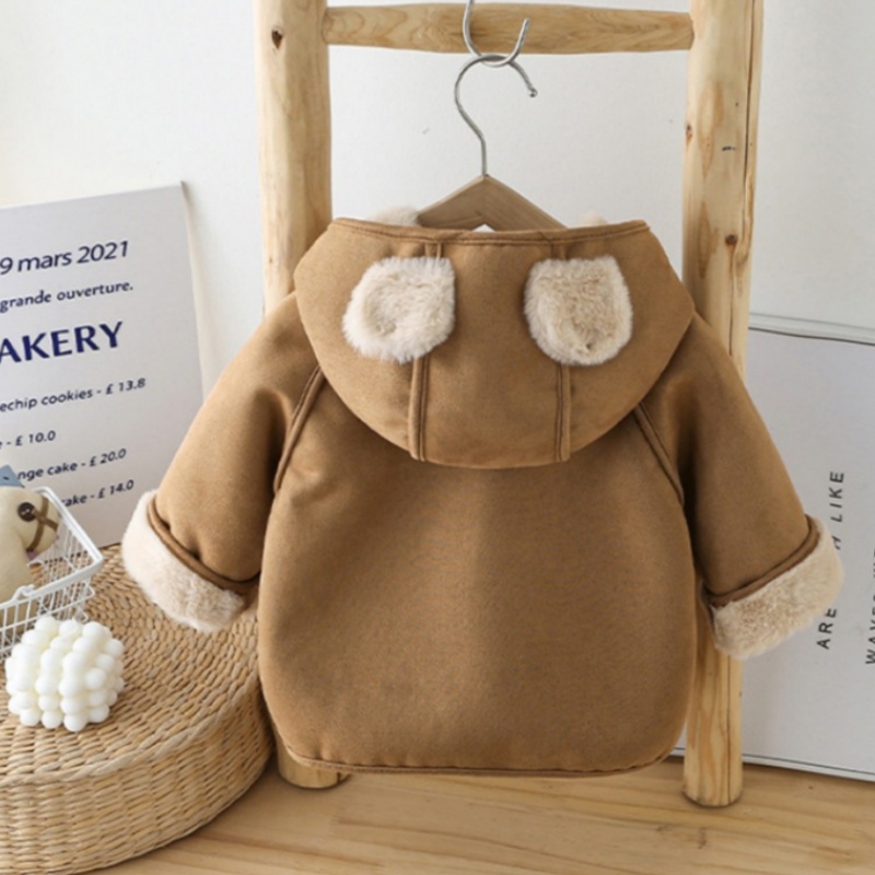 Baby Toddler Brown Padded Warm Outerwear