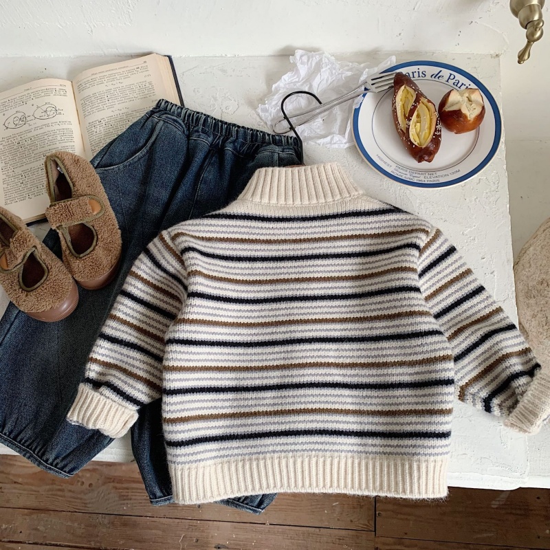 Baby Toddler Striped Cardigan Sweater