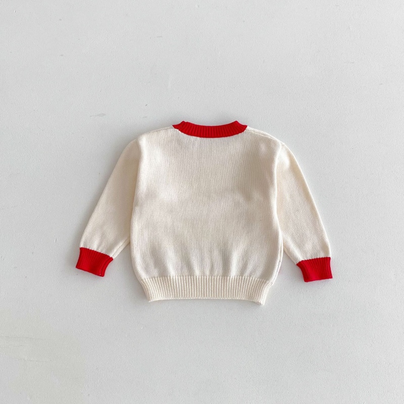 Baby Toddler Girls Heart-Print Color-Block Sweater