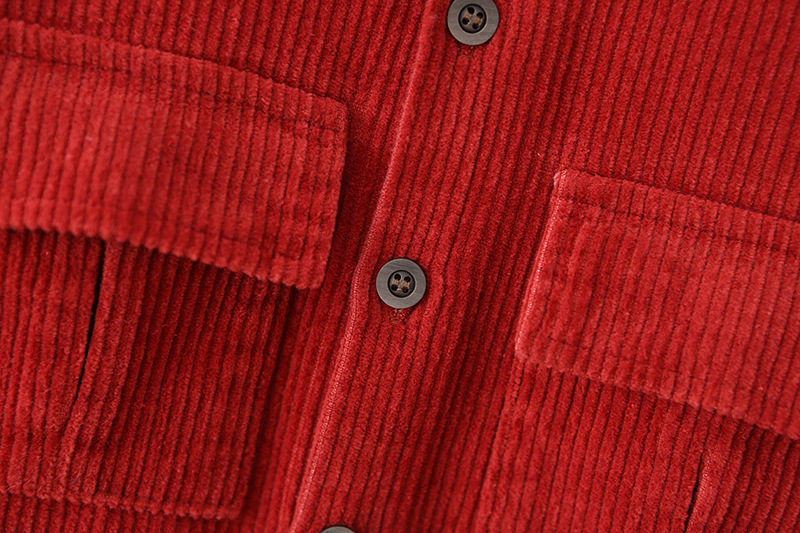 Baby Solid Color Corduroy Cargo Romper