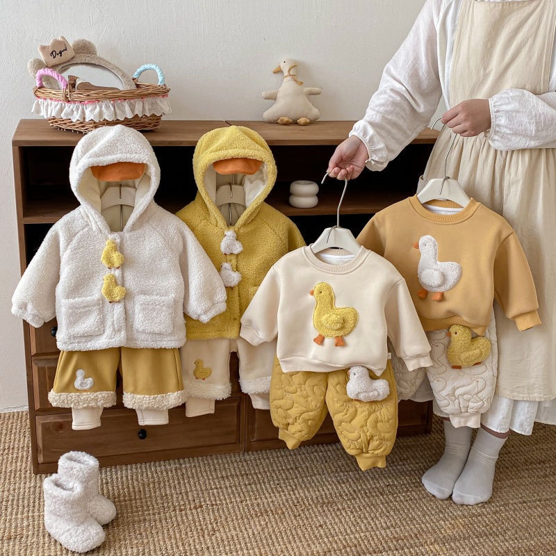 Baby Toddler Yellow Duck Coat and Pants 