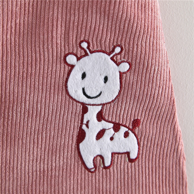 2-Piece Baby Girl T-Shirt and Overalls Set