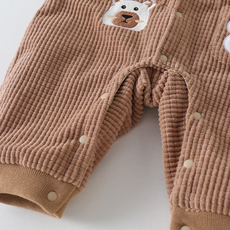Baby Bear Fleece-Lined Warm Romper