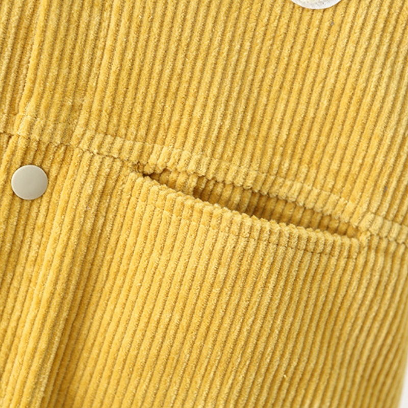 Baby Cartoon Corduroy Fleece Romper