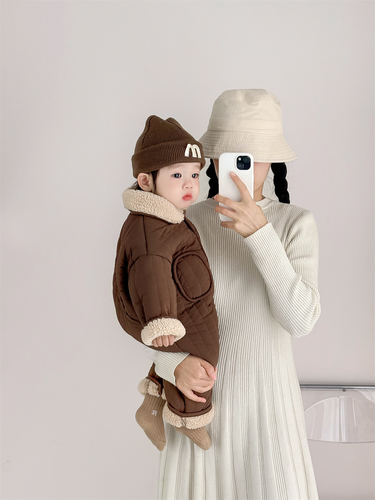 Baby Thermal Fleece-Lined Romper 