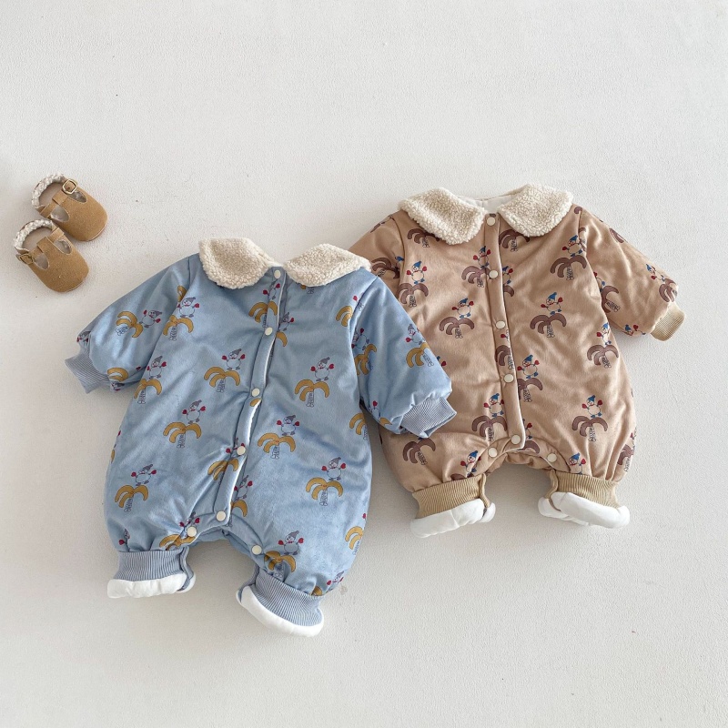 Baby Printed Fleece Romper