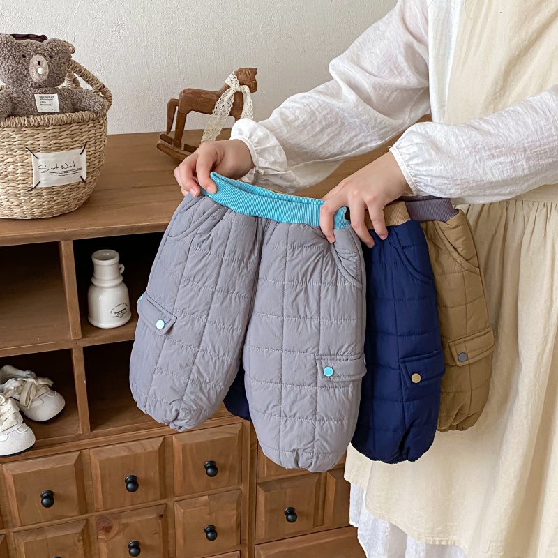 Baby Kids' Fleece-Lined Thick Work Pants