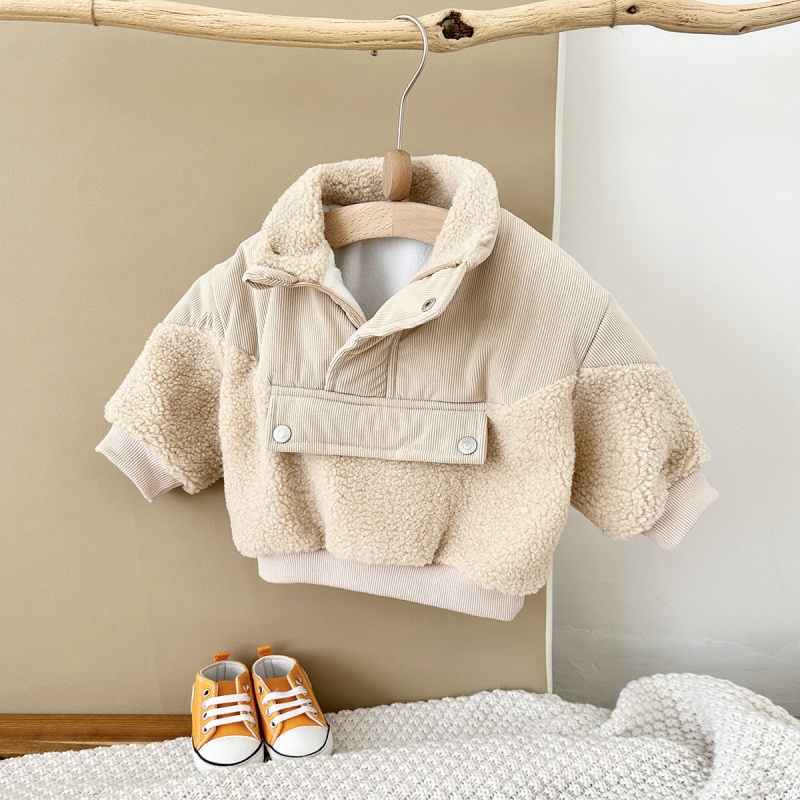Baby Toddler Lambswool Patchwork Fleece Sweatshirt