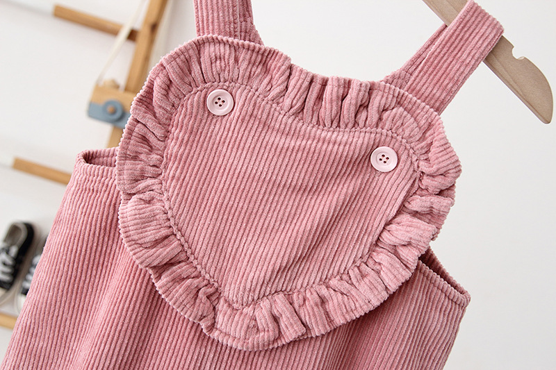 Baby Toddler Heart Fleecing Overalls