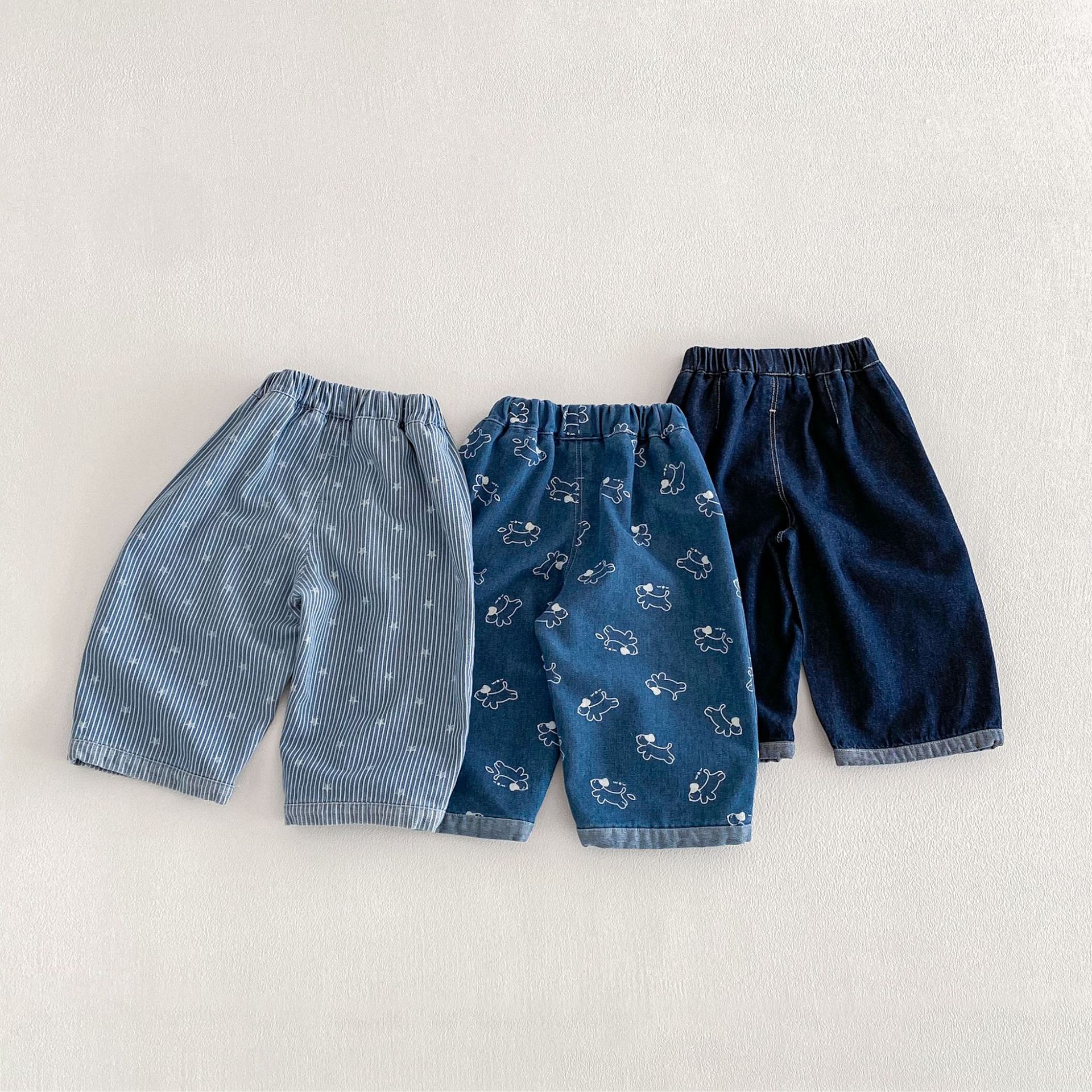 Baby Toddler Girl Puppy Denim Pants