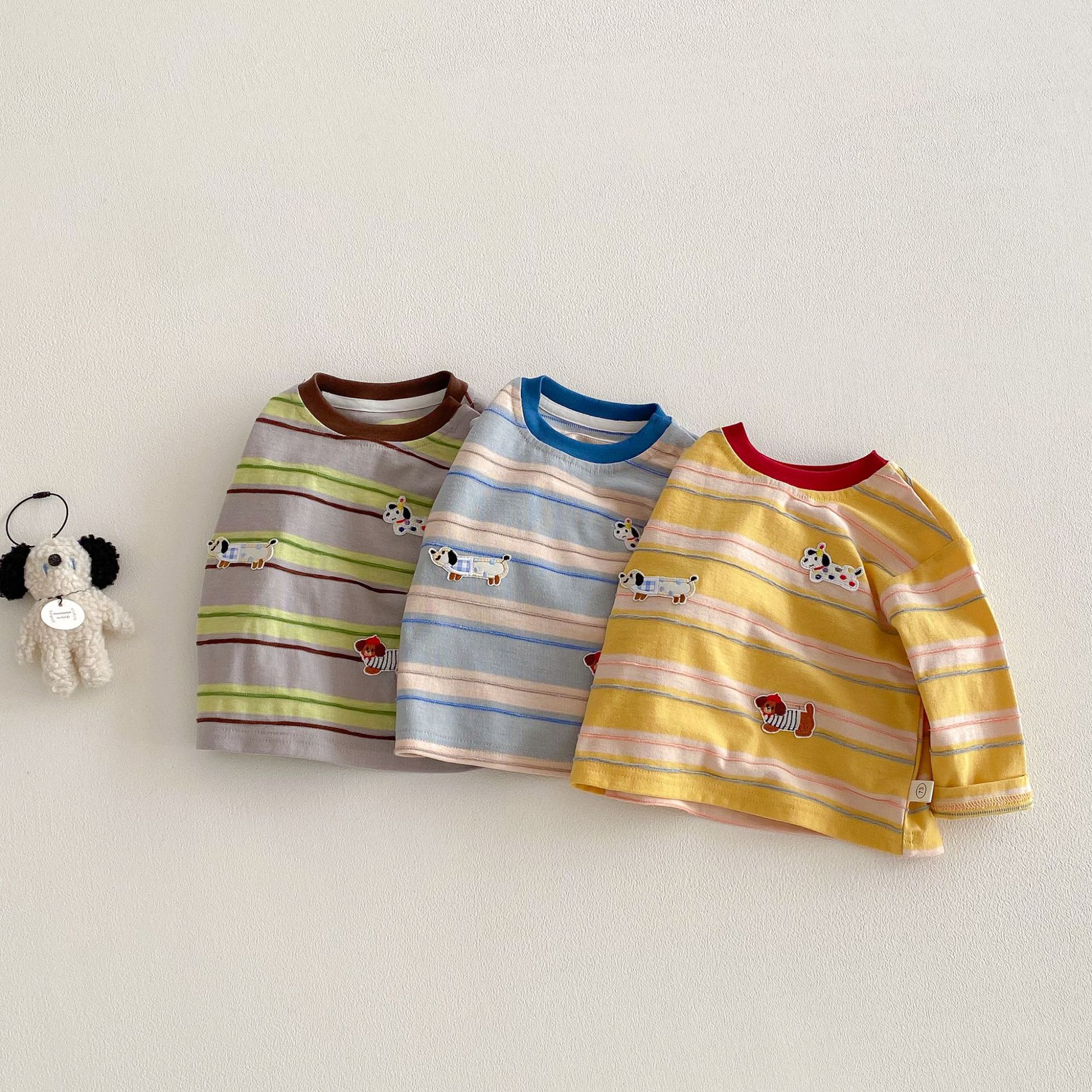 Baby Toddler Puppy Striped T-shirt