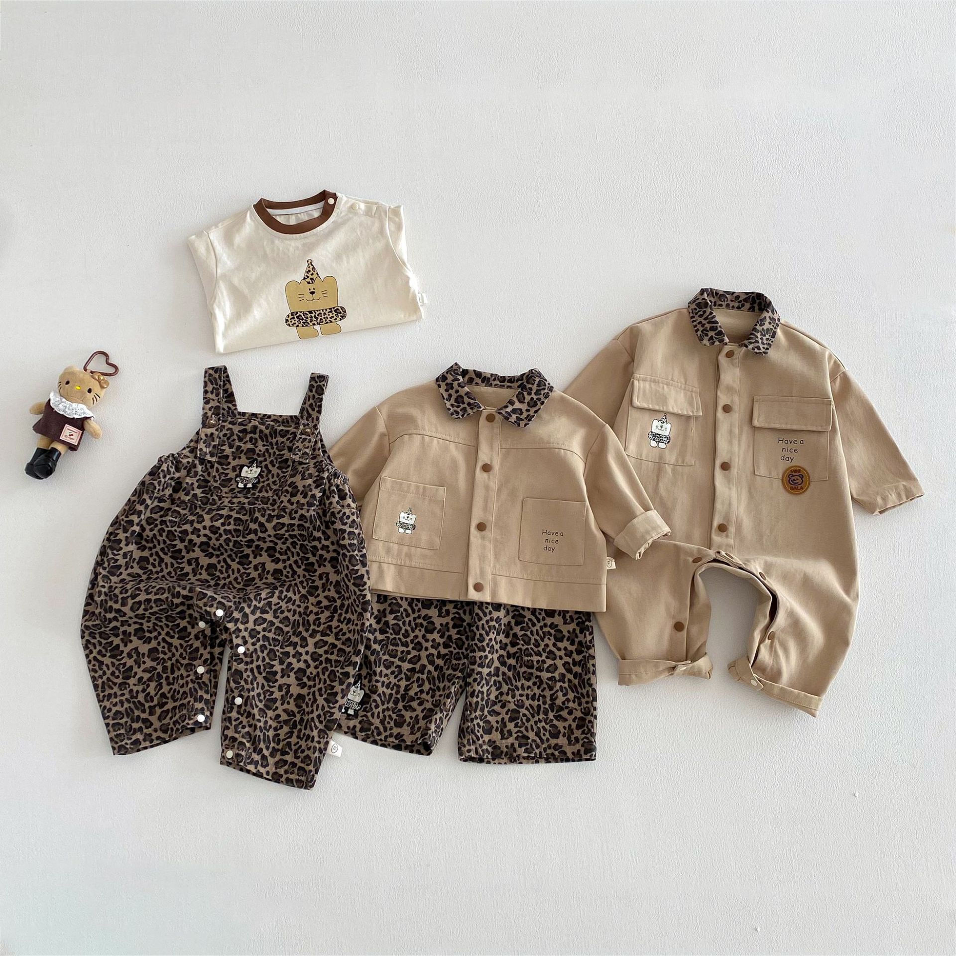 Baby Leopard Romper/Jacket/Overalls