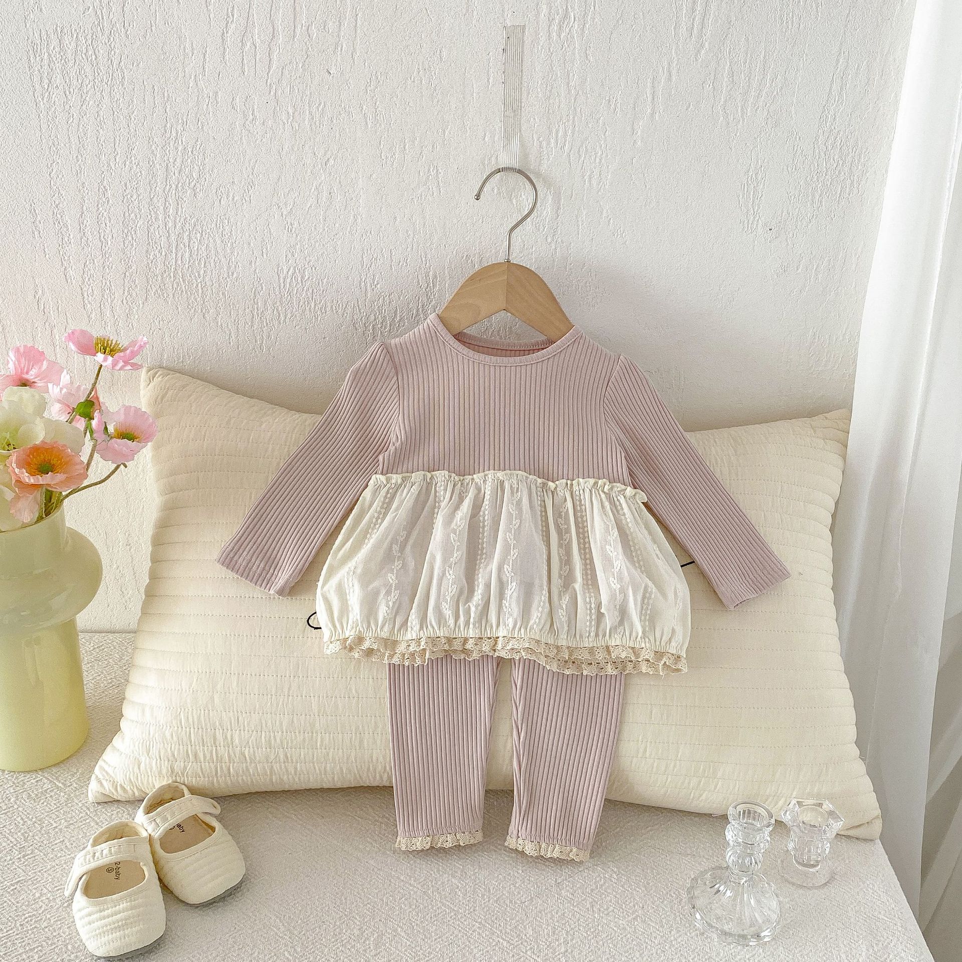 Baby Toddler Girl Lace 2-Piece Sets