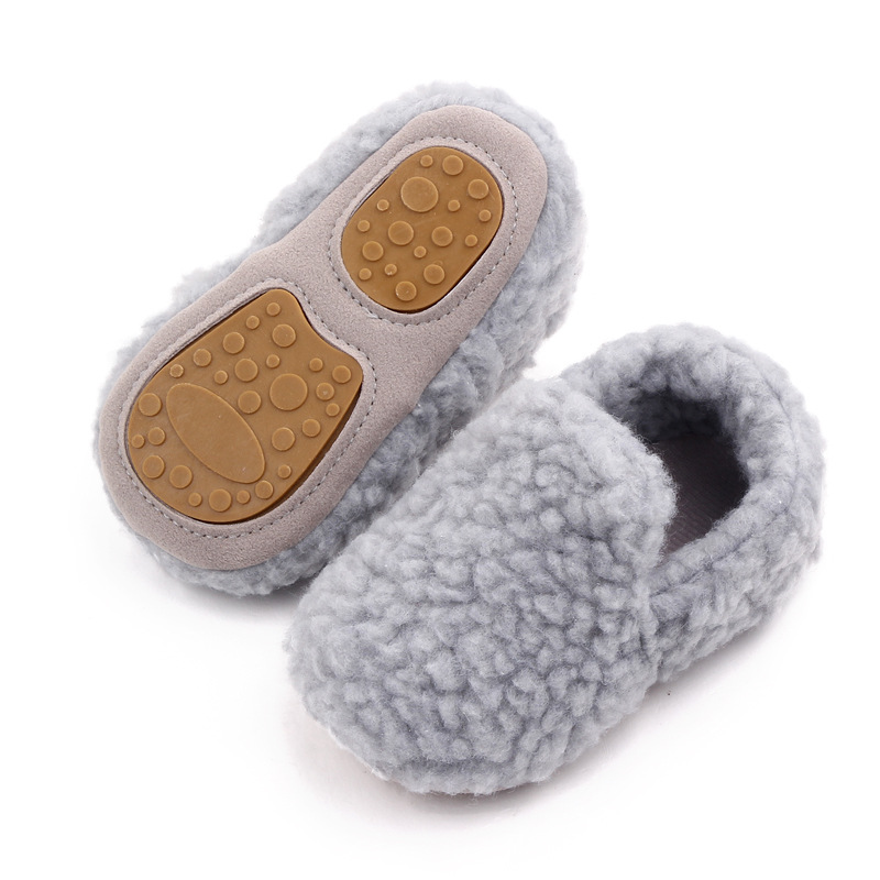 Baby Fleece Warm Solid Color Shoes