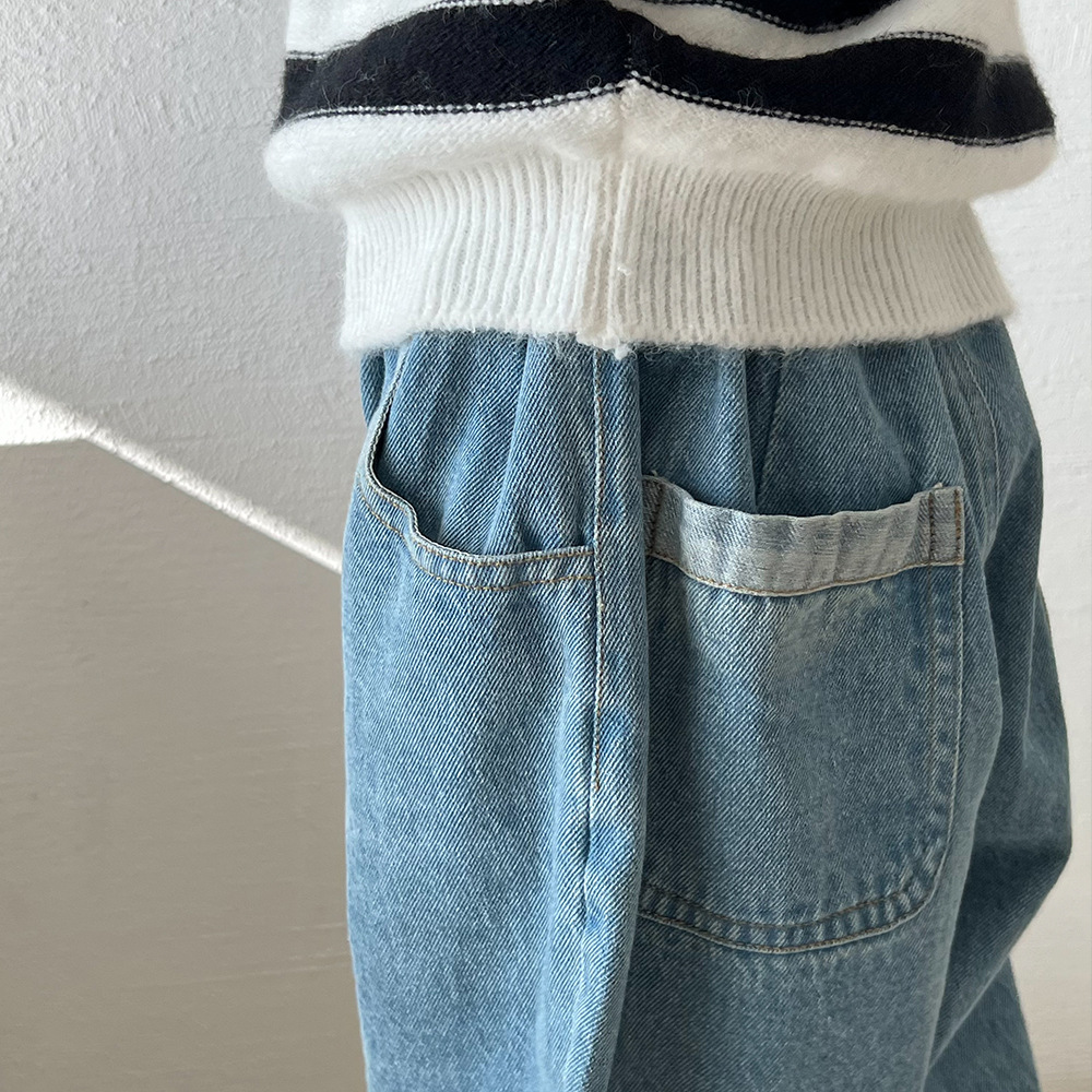 Baby & Kids Solid Color Denim Pants