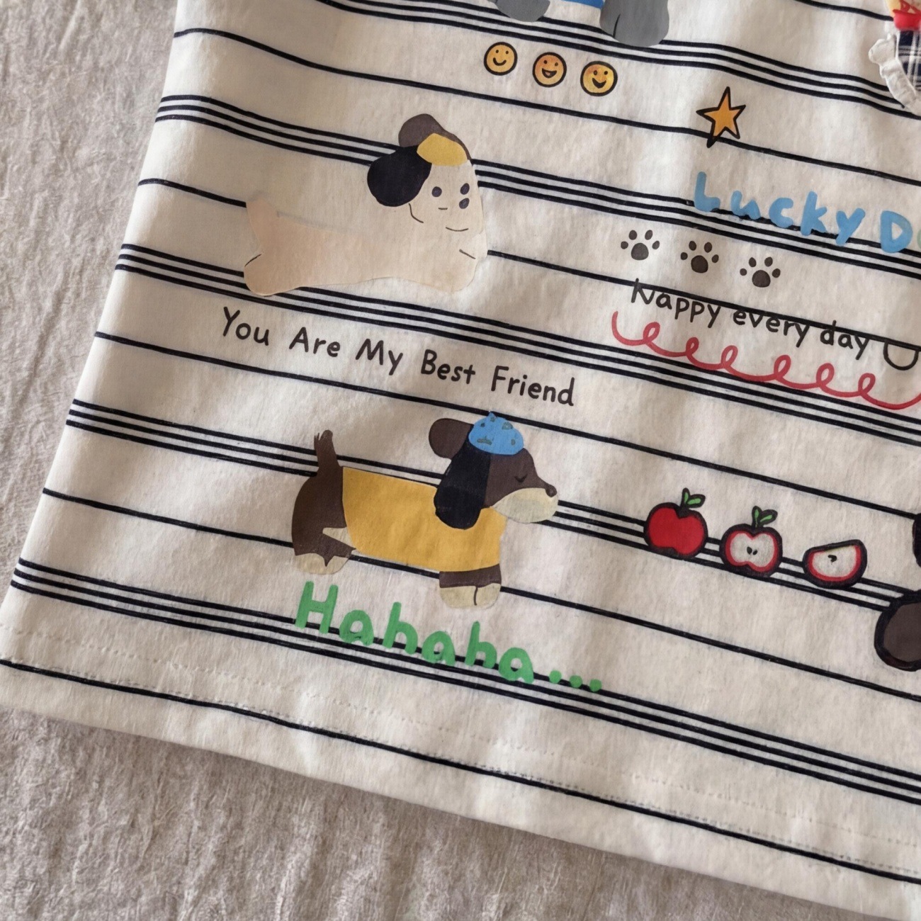 Baby& Kid Cartoon Dog Vest T-shirt