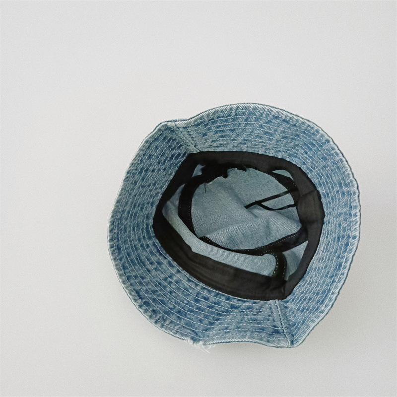 Baby Retro Old Hole Denim Bucket Hat