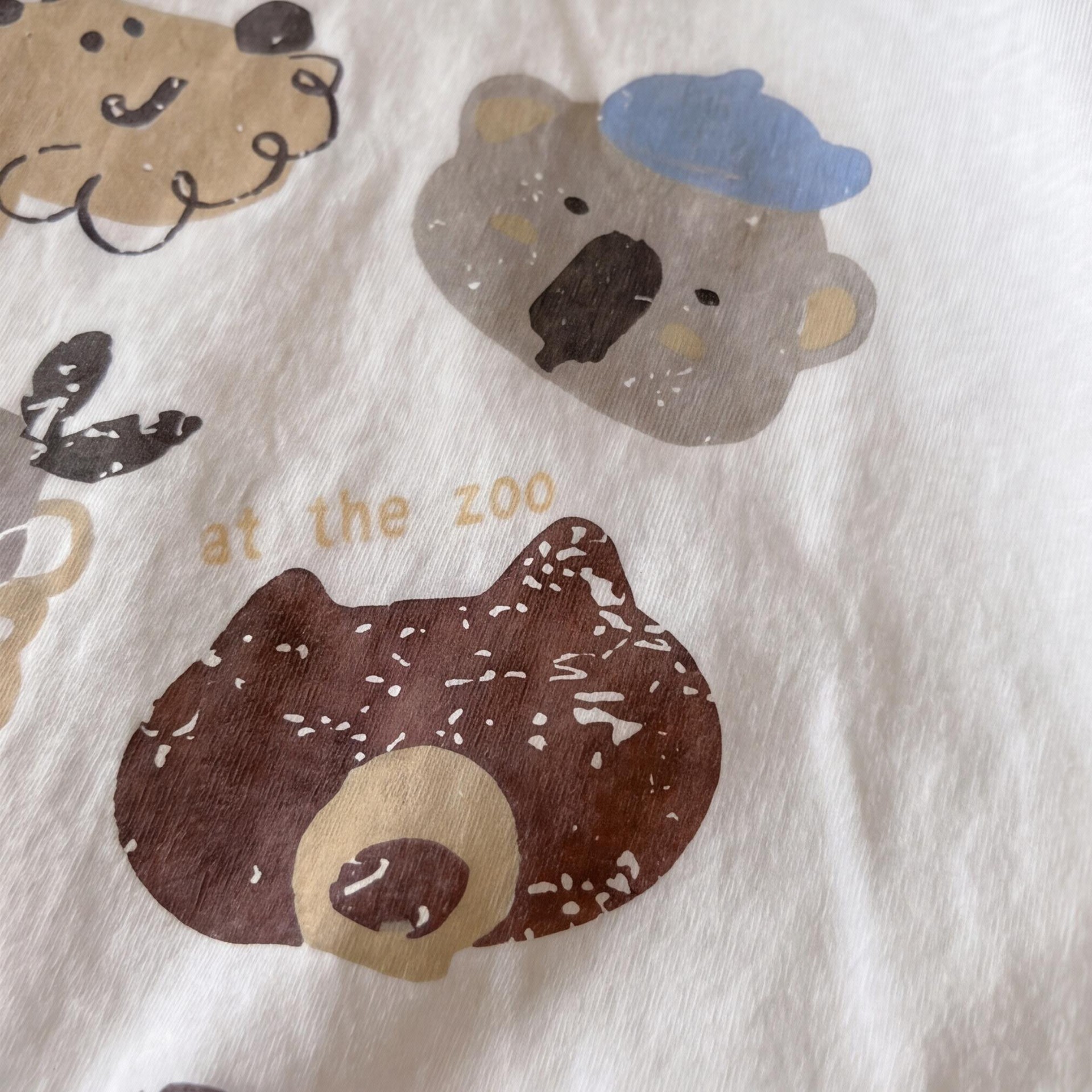Baby& Kid Animal Patterns Crew Neck T-shirt
