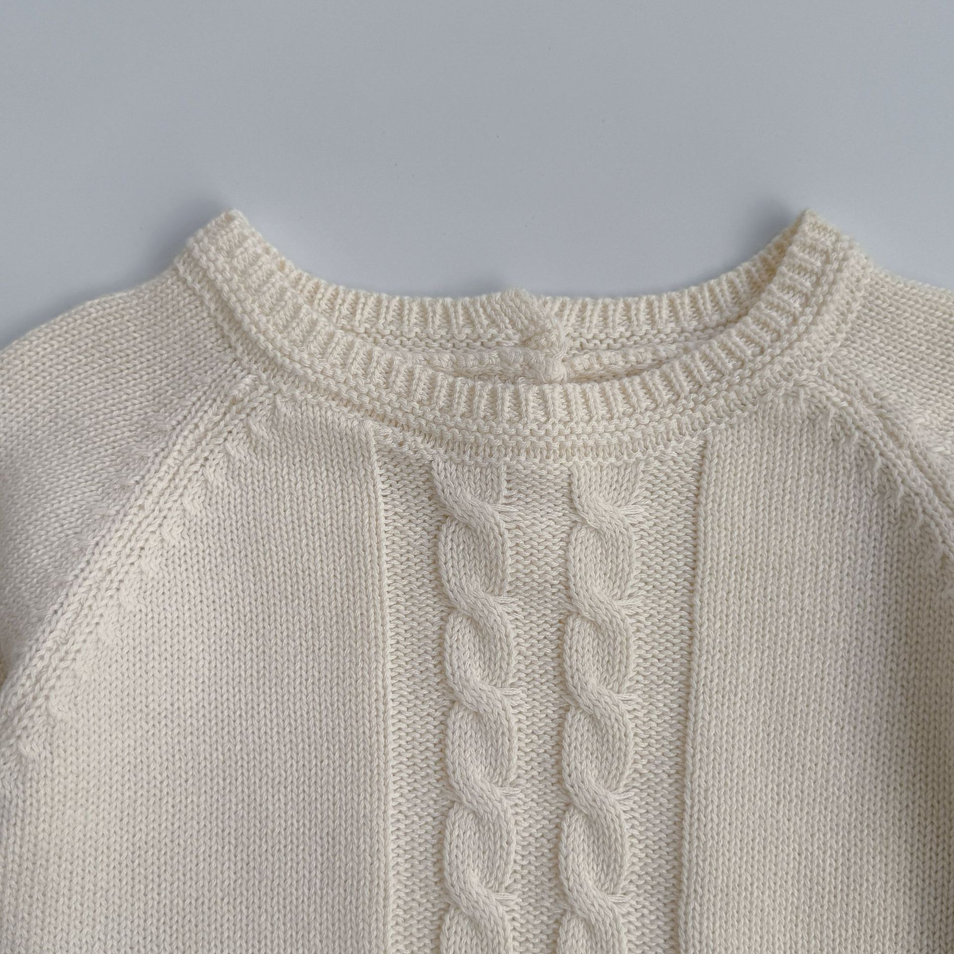 Baby Toddler Solid Color Ruffle Sweater