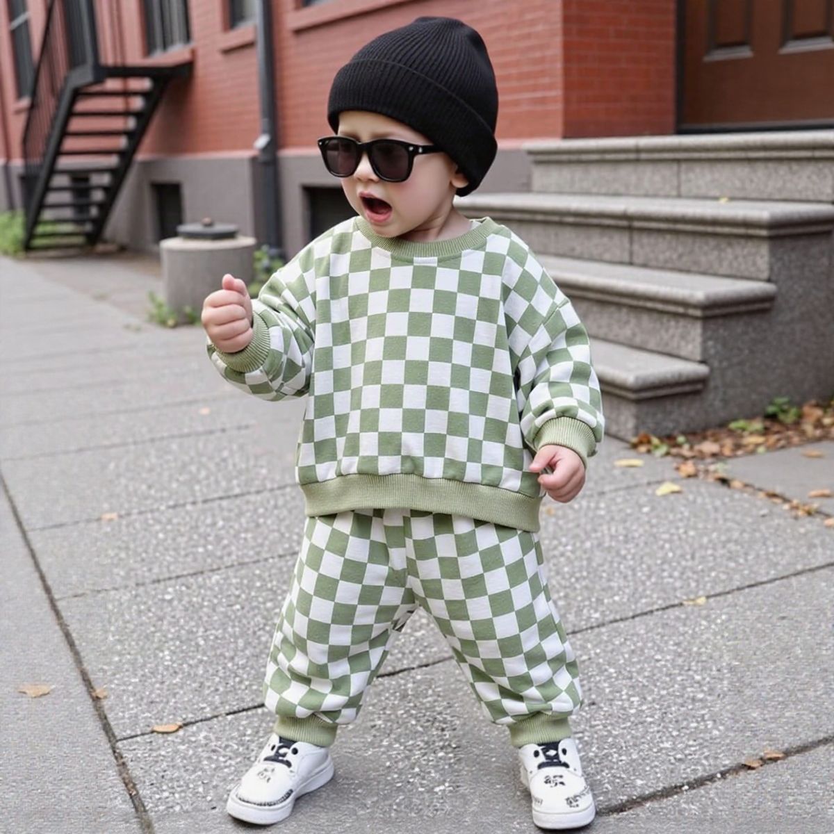 Baby Checkerboard 2-Piece Set