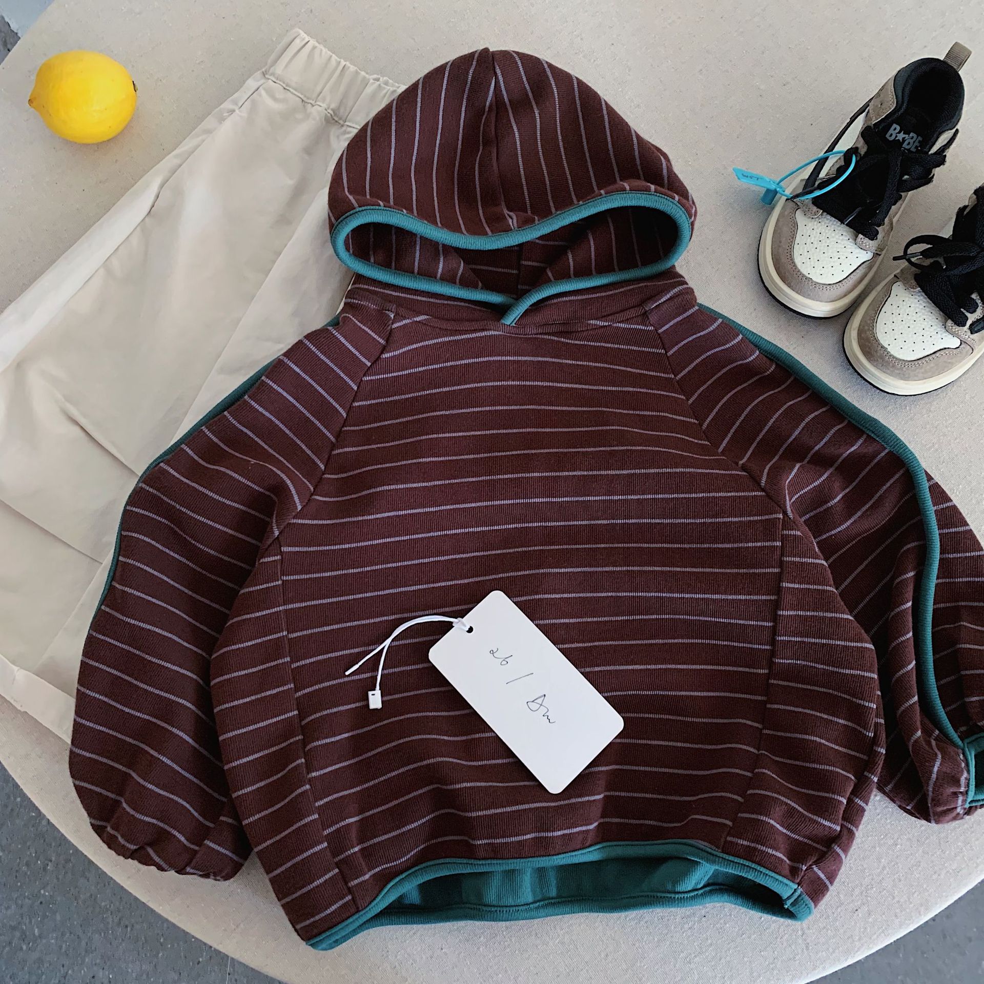Kids Striped Hooded Sweatshirt