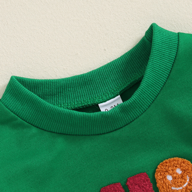 Baby Christmas Letter Embroidery Onesie