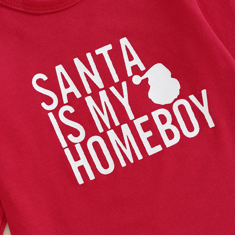 Baby Christmas Pattern Onesie 3-Piece Set