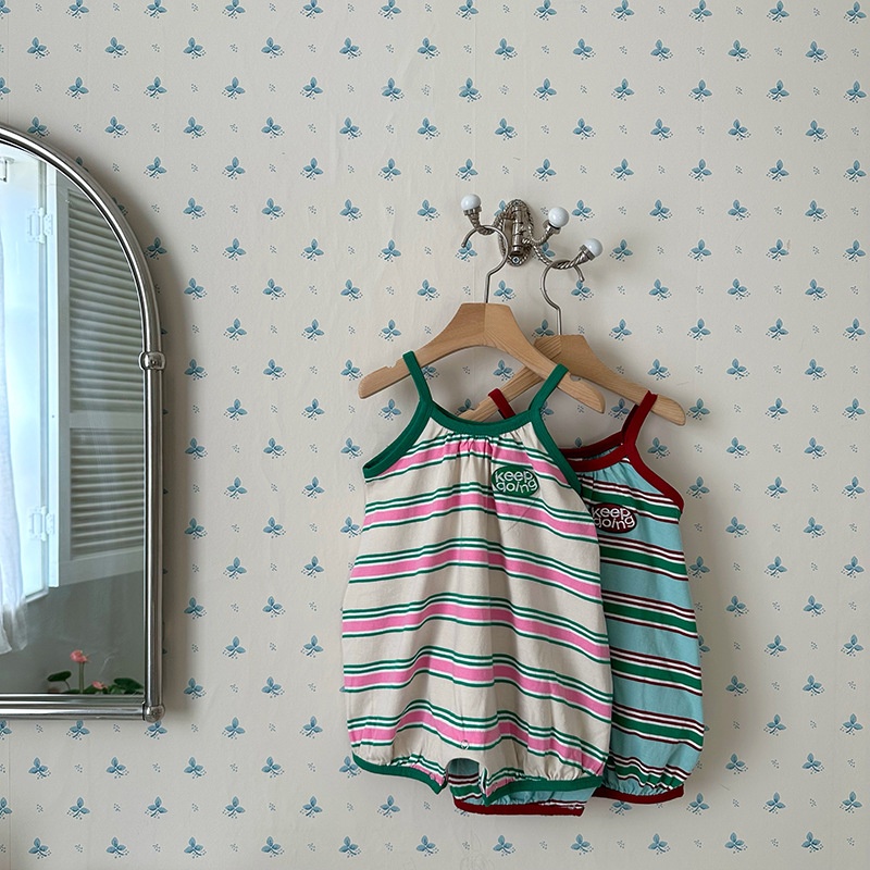 Baby Striped Camisole Romper