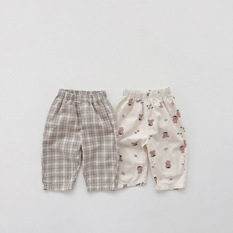 Baby 2-Piece Bear Print Vest Pants Set
