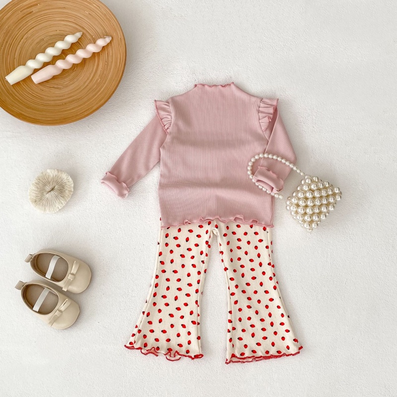 Baby Toddler Girl  Printed Bell-Bottom Pants