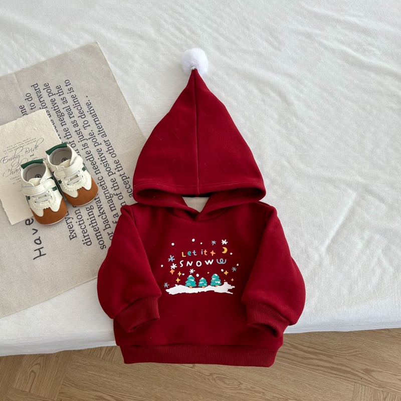 Baby Christmas Padded Hooded Sweatshirt
