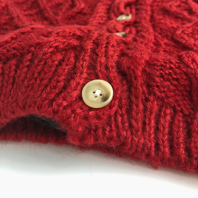 Baby Toddler Girl's Red Cardigan Sweater