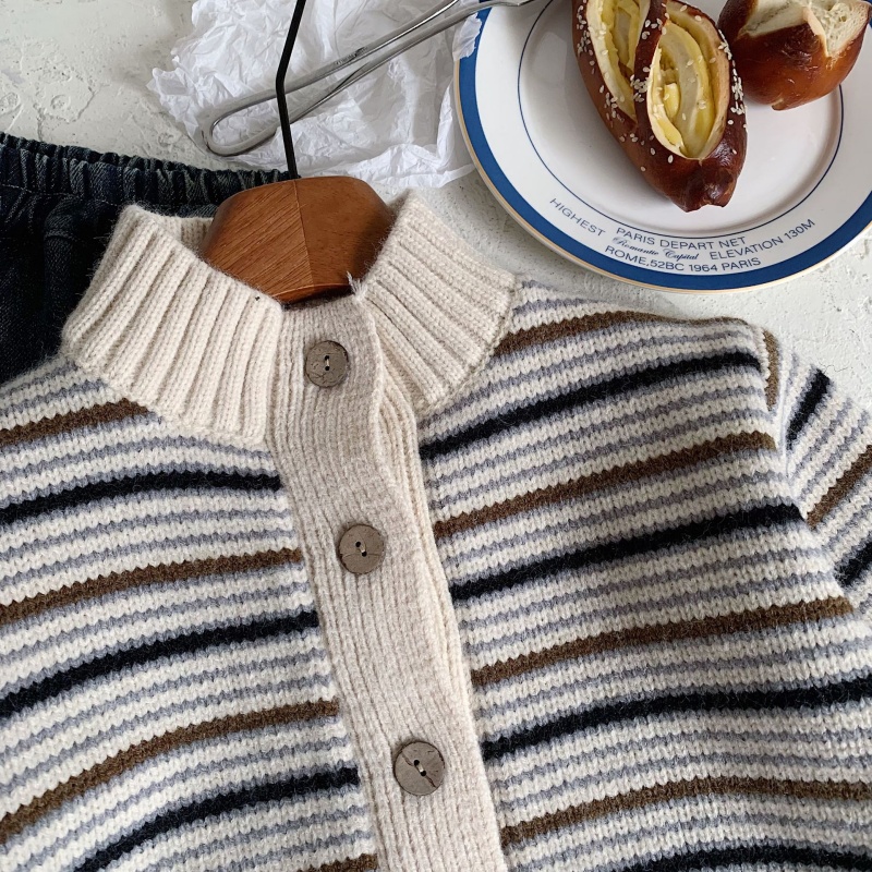 Baby Toddler Striped Cardigan Sweater