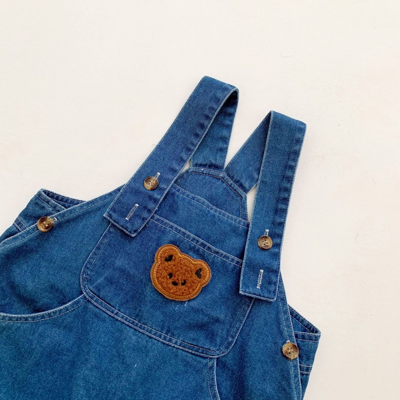 Baby Bear Pocket Denim Overalls