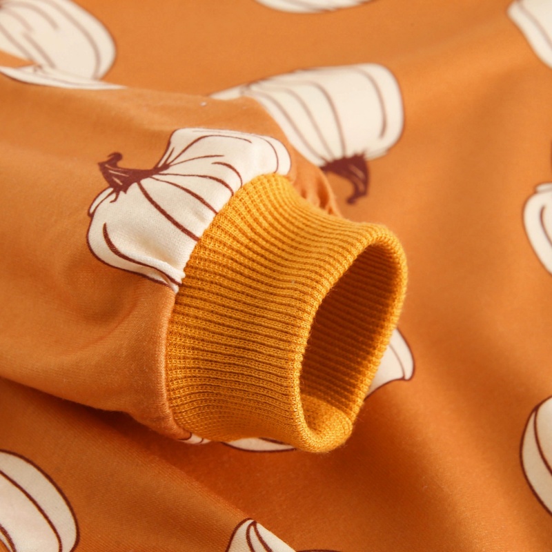 Baby Halloween Pumpkin Print Romper