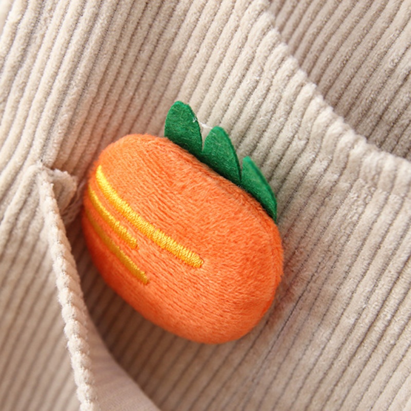 Baby Toddler Fleece-Lined Corduroy Carrot Overalls