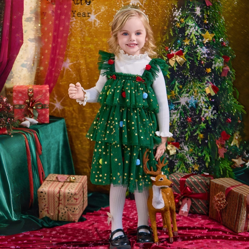 Baby Kids' Girl Christmas Strapless Dress