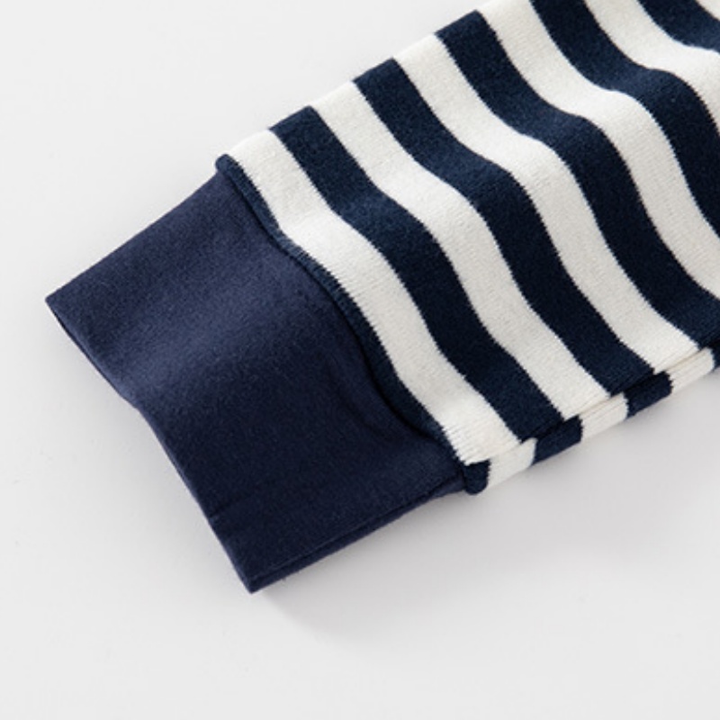 Baby Kids' Boy Smiley Face Striped Polo Shirt