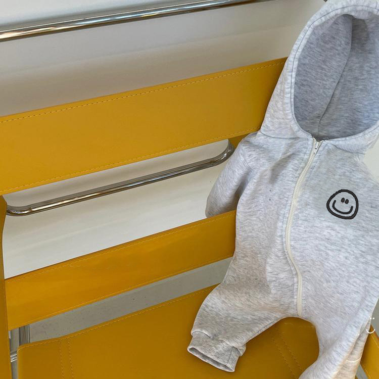 Baby Smiley Loose Hooded Romper