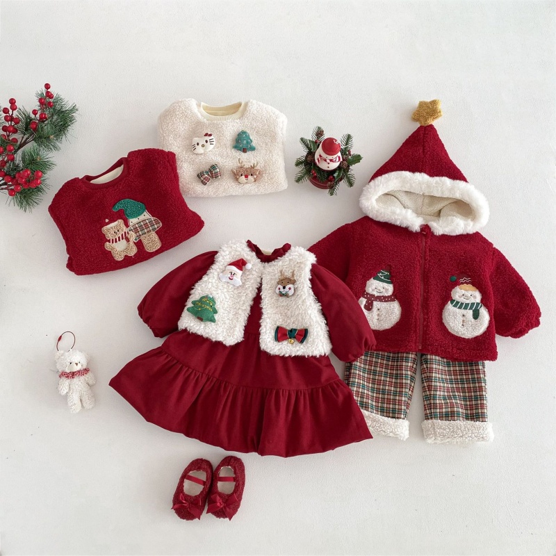Baby Kids' Girl Christmas Dress Set