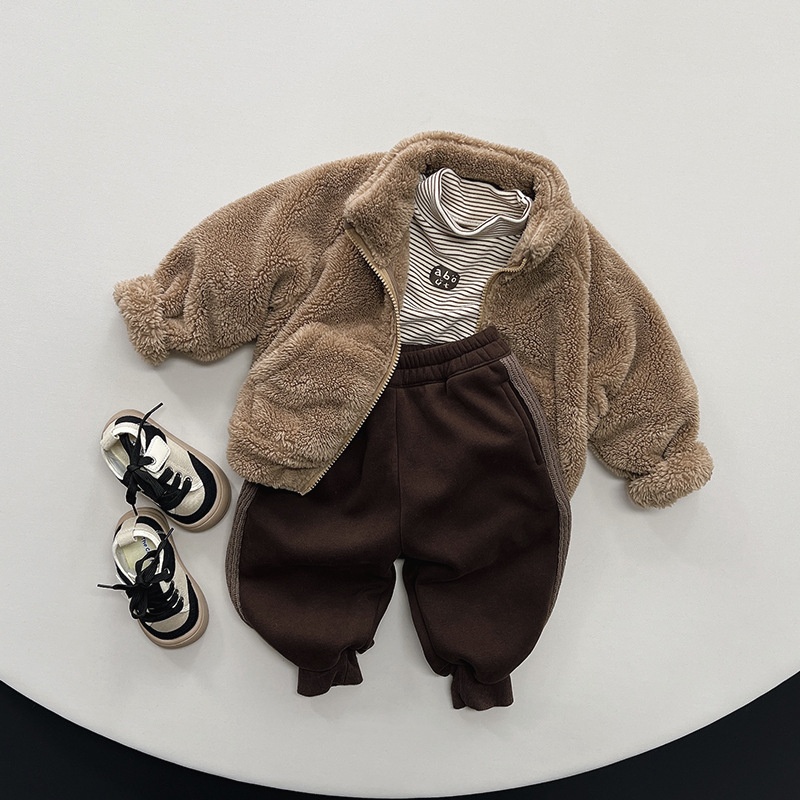 Baby & Kids Patchwork Fleece-Lined Pants