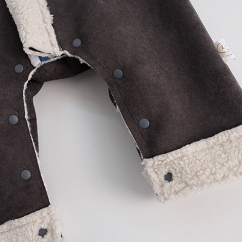 Baby Color-Block Fleece Romper